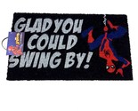 Marvel Spider-man 17&quot; x 29&quot; Doormat  Glad You Could Swing By! New  - $39.59