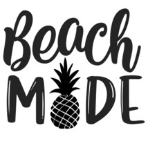 Beach Mode Pineapple  Decal Sticker for car cup laptop Wine tumbler lake - £4.76 GBP+