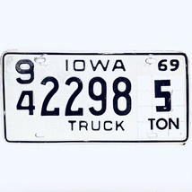 1969 United States Iowa Webster County 5 Ton Truck License Plate 94 2298 - $18.80