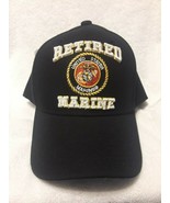 United States Retired Marine Baseball Cap Adjustable Black NEW! FREE SHI... - €11,28 EUR