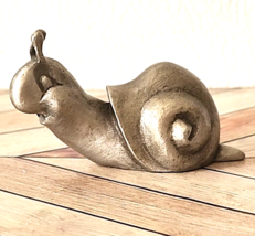 Happy Snail Figurine Hudson Pewter Miniature Mini - £14.81 GBP