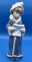 Lladro 6533 The Christmas Caroler Excellent Condition 10" *NO BOX* Pre-Owned - $79.36