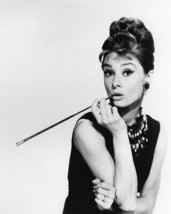 Audrey Hepburn with cigarette holder 24x36 Poster Breakfast at Tiffany&#39;s classic - £23.91 GBP