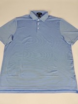 Ralph Lauren RLX Classic Fit Short Sleeve Golf Polo Men&#39;s XL Blue Striped - $49.99
