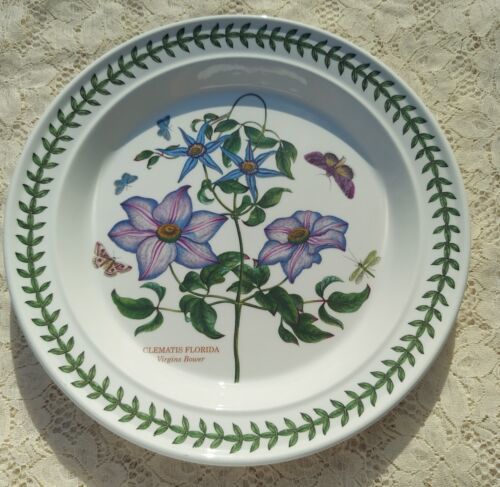 Primary image for Portmeirion Botanic Garden Virgins's Bower Clematis Dinner Plate FREE SHIPPING