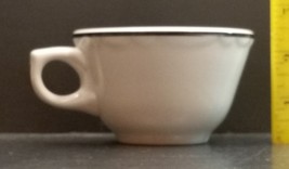 Vintage Tea Cup Embossed Black Trim Sterling Vitrified China East Liverp... - $8.99