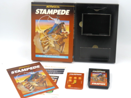 Stampede Atari 2600, 1981 By Activision CIB Complete w/ Manual &amp; Warranty - £19.29 GBP