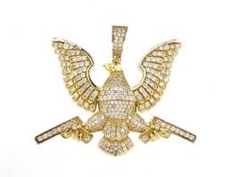 Eagle Unisex Charm .925 Gold Plated 386148 - £102.74 GBP