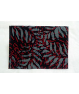 14&quot; Tie Dye Batik Handkerchief Unisex Maroon Gray Fern Leaf Pocket Squar... - £6.35 GBP