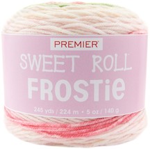 Premier Yarns Sweet Roll Frostie Yarn Strawberry Shortcake Pack of 1 Skein - $26.04