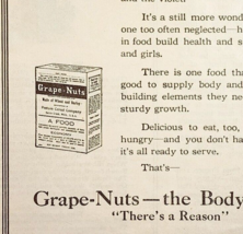 1921 Grape-Nuts Breakfast Cereal Advertisement Food Ephemera 5.5 x 4.75&quot; - $19.99
