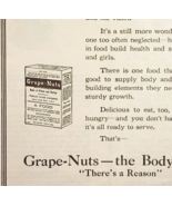 1921 Grape-Nuts Breakfast Cereal Advertisement Food Ephemera 5.5 x 4.75&quot; - €17,09 EUR