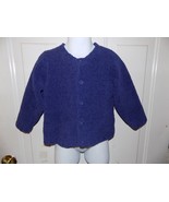 Pottery Barn Kids Navy Blue  Soft Knit Cardigan Sweater 36 Months (3T) EUC - £12.05 GBP