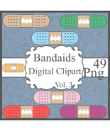 Bandaids Digital Clipart Vol. 3 - $37.17 MXN