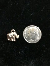 Elephant Coppery Gold-plated Bangle charm pendant Bg2 - Necklace Charm - £7.52 GBP