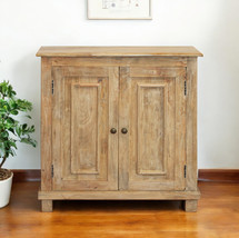 34&quot; Light Brown Solid Wood Sideboard with Two Doors - $31,724.88 MXN
