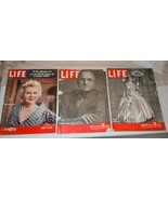 3 Vintage Issues of Life Magazine 1954 &#39;45 &#39;44 Rockefeller Truman &amp; Bloo... - £17.37 GBP