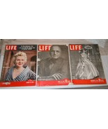 3 Vintage Issues of Life Magazine 1954 &#39;45 &#39;44 Rockefeller Truman &amp; Bloo... - £16.44 GBP