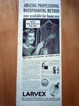 Larvex Mothproofing Advertising Print Ad Art 1950s - $4.99