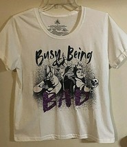 Disney Parks Shirt Women&#39;s Size M Short Sleeve &quot;Busy Being Bad &quot;New without tag - £7.04 GBP