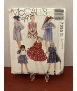 McCall’s Pattern 7335 Children Girls Dresses Sz 10-14 - $110.48 MXN