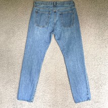Gap Denim Straight Leg Jean Womens 31 Midrise 100% Cotton Denim Pants 31x34 - £10.39 GBP