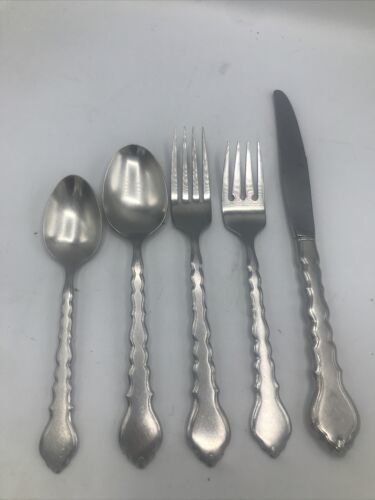 Primary image for Oneida Community Betty Crocker CELLO Stainless Steel 5 Piece Setting Fork Spoon 