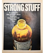 LISTERINE-STRONG STUFF-Kills Germs-Fresh Breath Antiseptic-1968 Vintage ... - $293.97 MXN