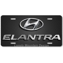 Hyundai Elantra Inspired Art on Grill FLAT Aluminum Novelty License Tag Plate - £14.15 GBP