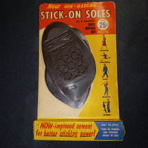 Vintage Auburn Rubber Non Marking Stick on Soles Shoe Repair Size Small NOS - £7.98 GBP