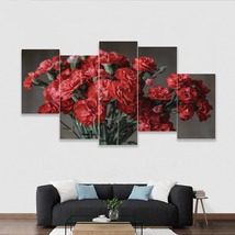 Multi-Piece 1 Image Red Roses Modern Art Ready To Hang Wall Art Home Decor - £81.18 GBP