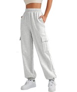 Womens Cargo Sweatpants Oversized Fleece Joggers Fall Fashion Outfits Y2k - $27.43 CAD