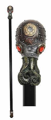 Steampunk Robotic Kraken Cthulhu Octopus Swagger Stick Cane Party Staff 38"L