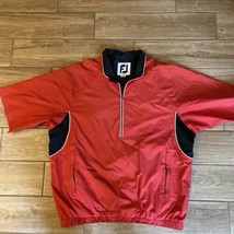 Footjoy FJ Dryjoys Tour Collection 1/2 Zip Pullover Men&#39;s XL Red - $45.00