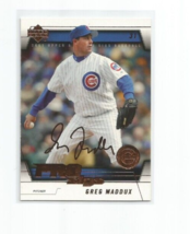 GREG MADDUX (Chicago Cubs) 2005 UPPER DECK PRO SIGS BASEBALL CARD #19 - $4.99
