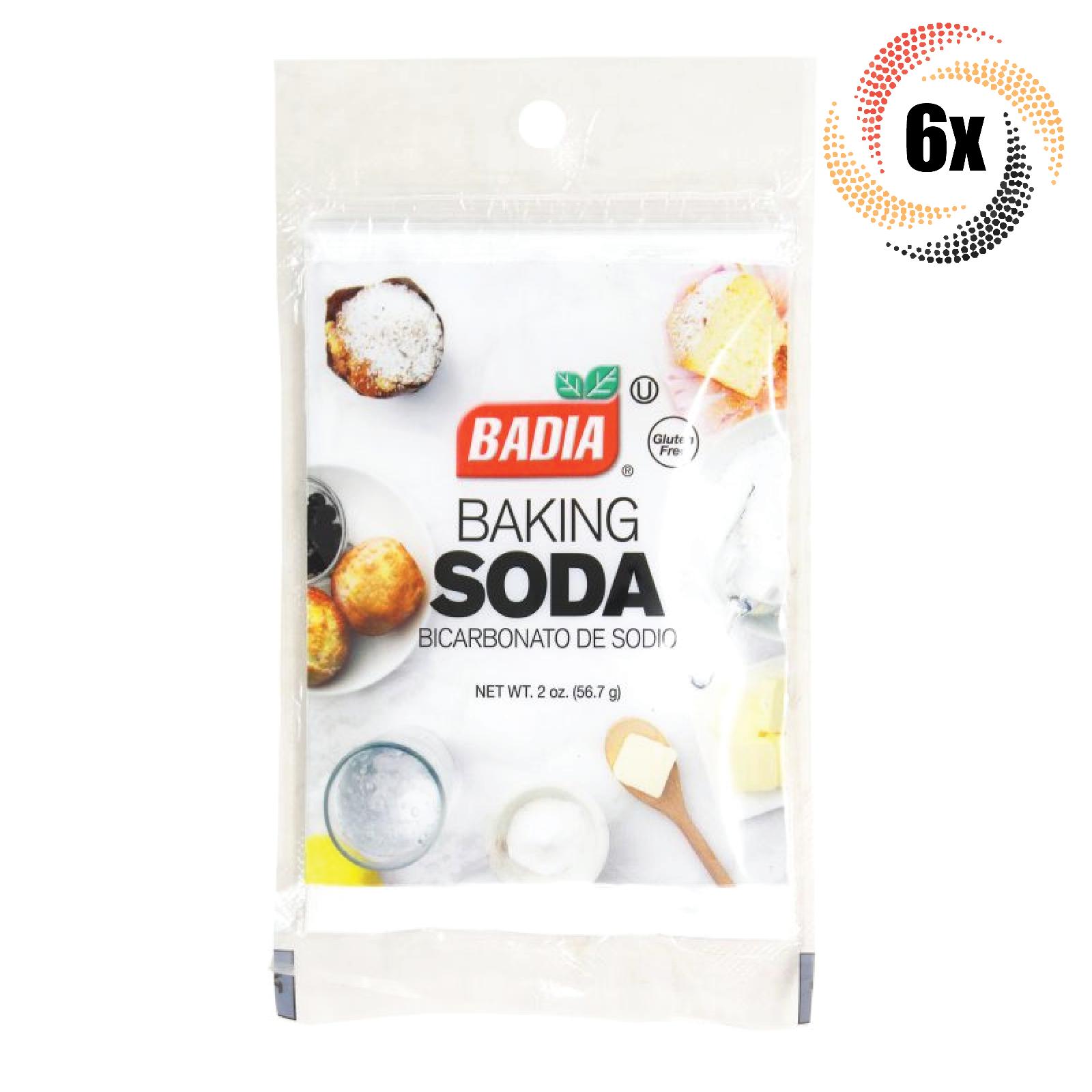 6x Bags Badia Baking Soda Bicarbonato De Sodio | 2oz | Gluten Free! - $15.48