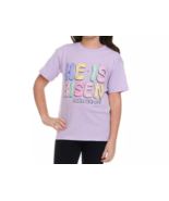 He Is Risen Luke 24:6-7 Youth Short Sleeve T-Shirt Purple Size S - $361.46 MXN