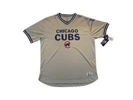 Chicago Cubs True Fan Grey Jersey V-Neck Adult XL MLB OFFICIALLY LICENSE... - €15,14 EUR