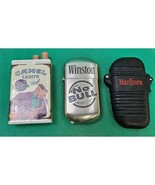Vintage Advertising Lighters Cigarette Tobacco No Bull Flip Lighter Lot ... - $350.86 MXN