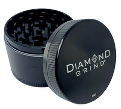 Diamond Grind 4 Piece Aluminum Herb Grinder 63mm (2.5&quot;) Large - £41.83 GBP