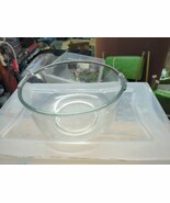 Vintage Oster Regency KITCHEN CENTER CLEAR GLASS MIXING BOWL  9&quot; ~ LARGE - $29.69