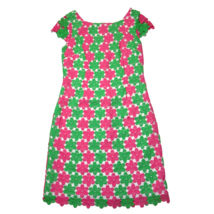 NWT Lilly Pulitzer Barbara in New Green Two Tone Truly Petal Lace Dress 4 $358 - £71.24 GBP