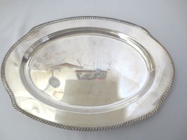 Vtg Wm Rogers International Silver silverplate Small meat tray 16.5&quot; Kent - £31.97 GBP