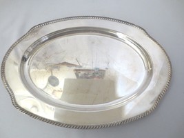 Vtg Wm Rogers International Silver silverplate Small meat tray 16.5" Kent - $40.00