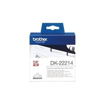 Brother DK-22214 - Thermal paper - white - Roll (1.2 cm x 30.5 m)  - $25.00