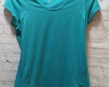 Z by Zella teal green heathered athletic t shirt top women&#39;s m Medium st... - $13.50