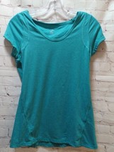 Z by Zella teal green heathered athletic t shirt top women&#39;s m Medium stretch - £10.62 GBP