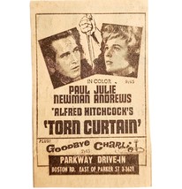 1966 Alfred Hitchcock Torn Curtain Horror Movie Advertisement Paul Newma... - $378.90 MXN