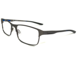 Nike Eyeglasses Frames 8046 071 Gray Rectangular Full Rim 54-16-140 - $51.21