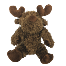 Vintage 1996 Chrisha Creations Jointed Brown Moose Plush Toy Stuffed Animal 9&quot; - £25.73 GBP